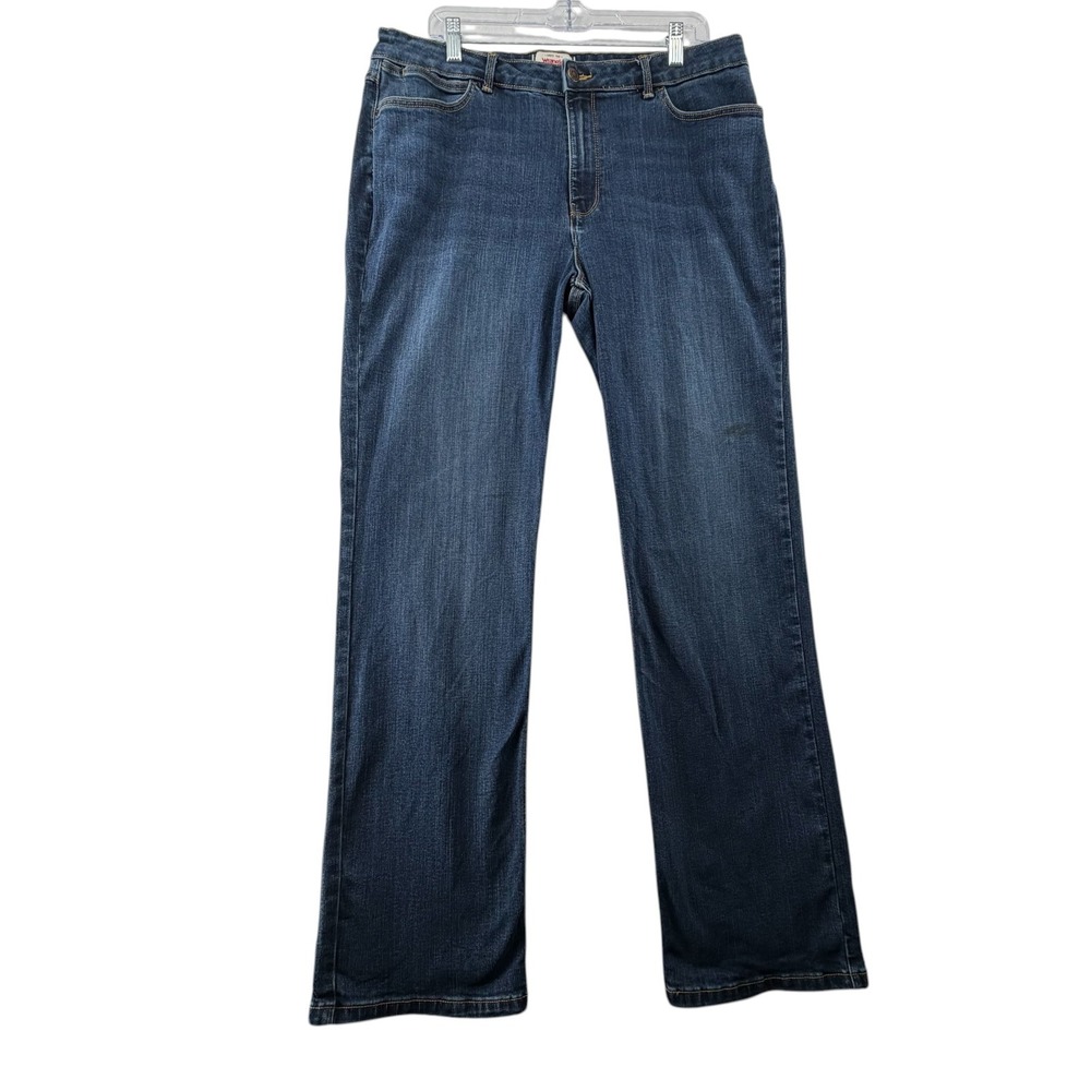 Wrangler True Straight Jeans Womens Plus 18Wx32 Denim Casual Western Minimalist